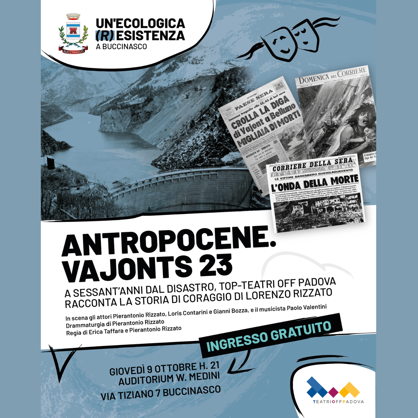 Featured image for “<strong>“Antropocene. VajontS23” a Buccinasco (Milano) per la rassegna “Ecologica (R)esistenza”.</strong>”